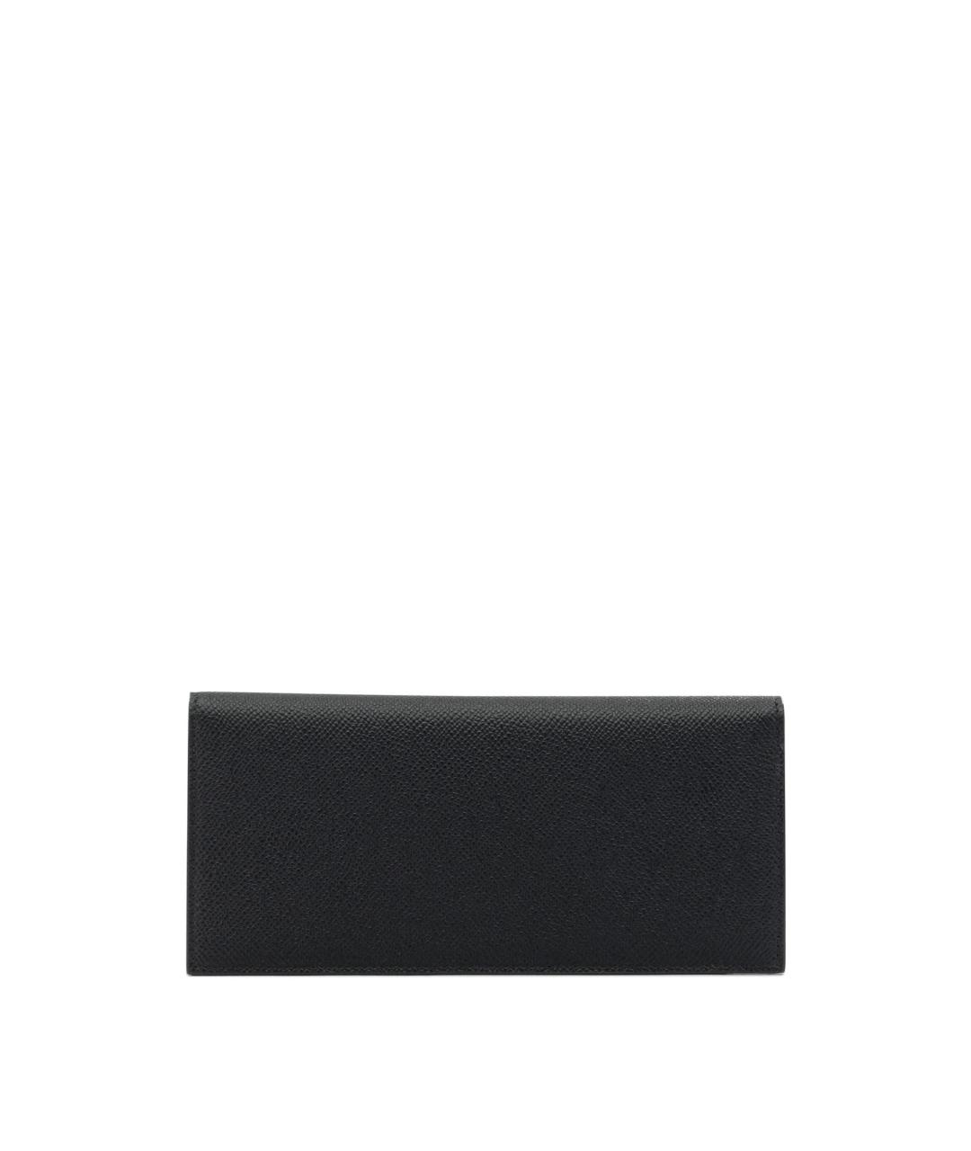 FERRAGAMO Черный кожаный кошелек, фото 3
