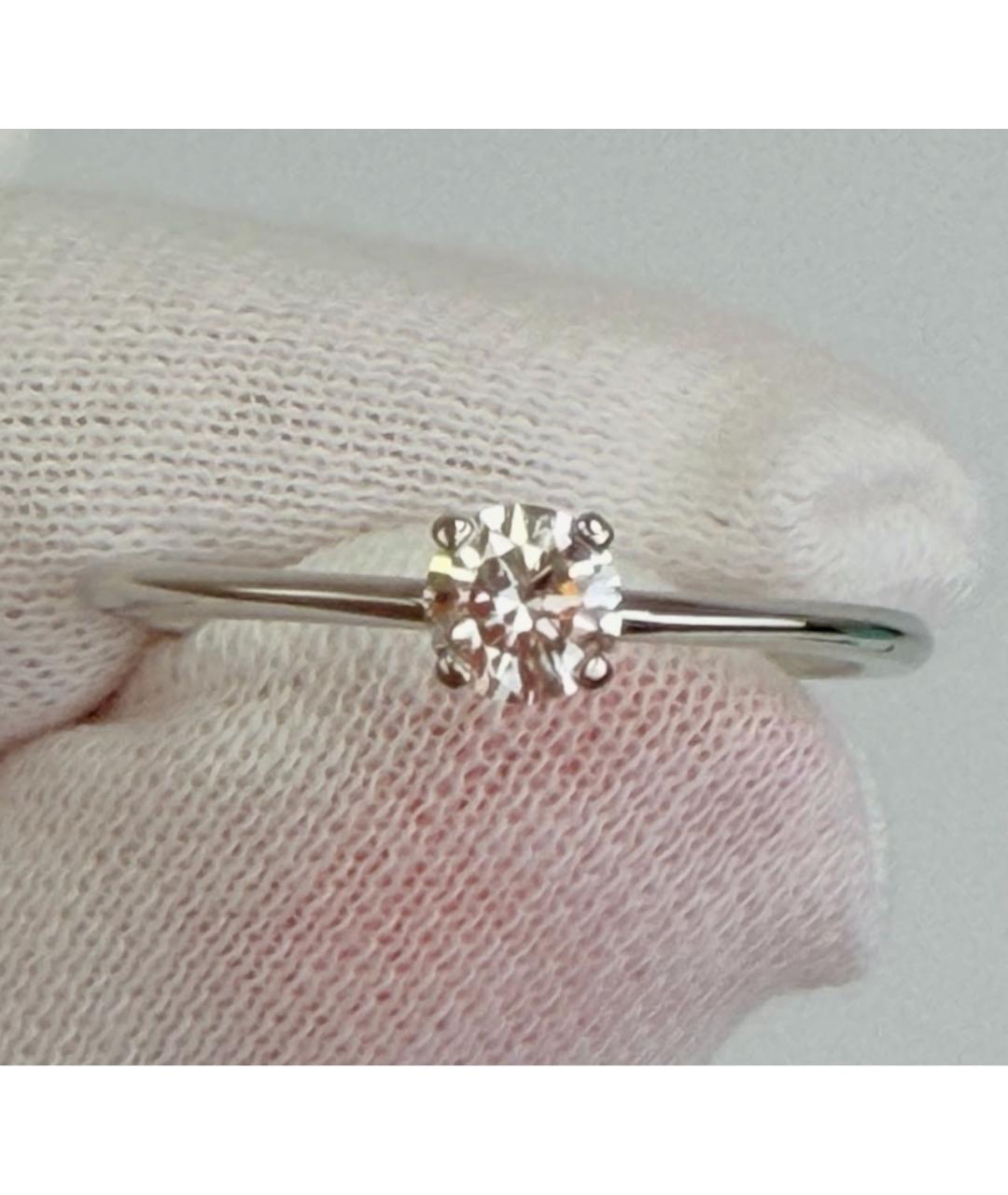 TIFFANY&CO Белое платиновое кольцо, фото 7