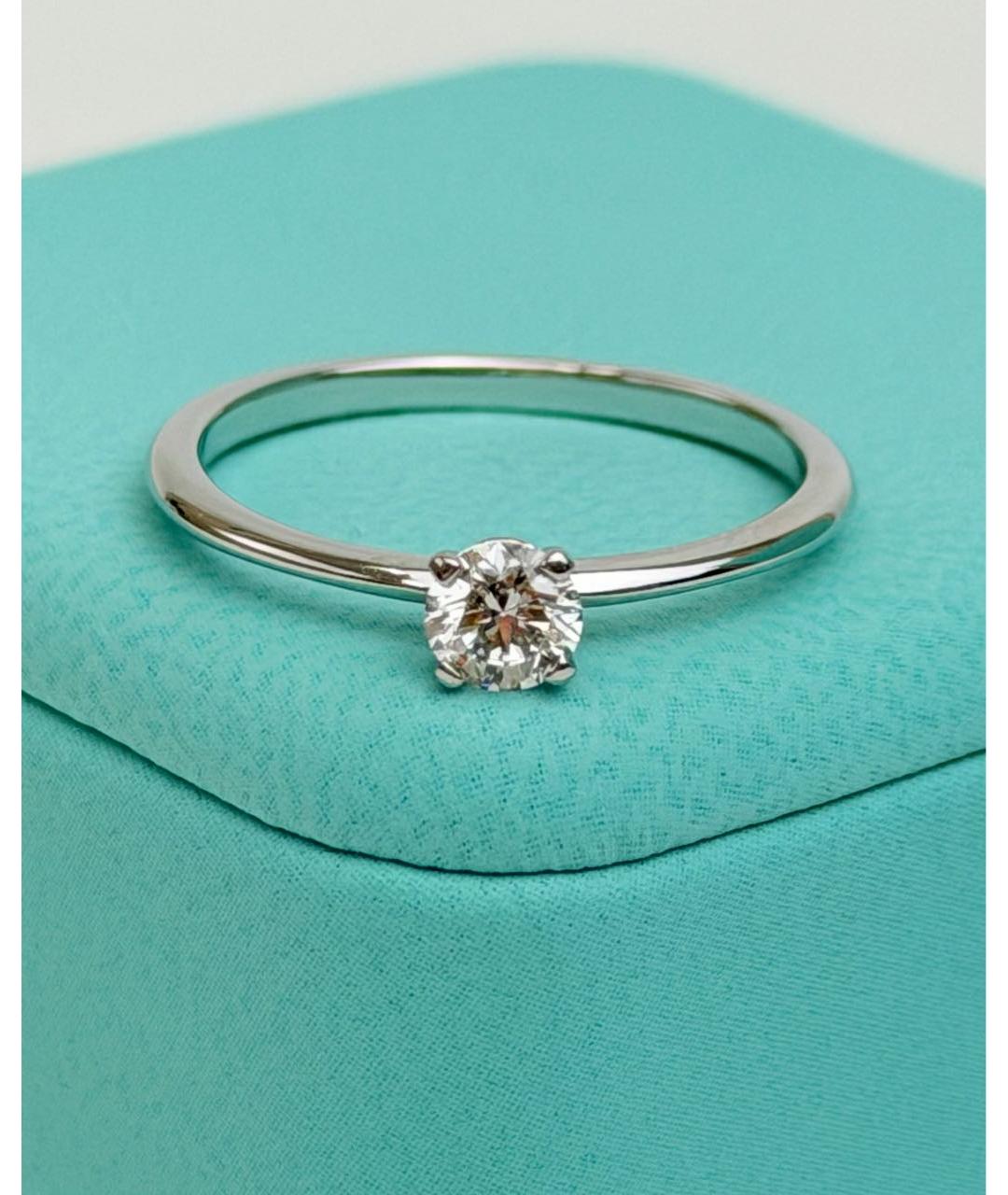 TIFFANY&CO Белое платиновое кольцо, фото 6