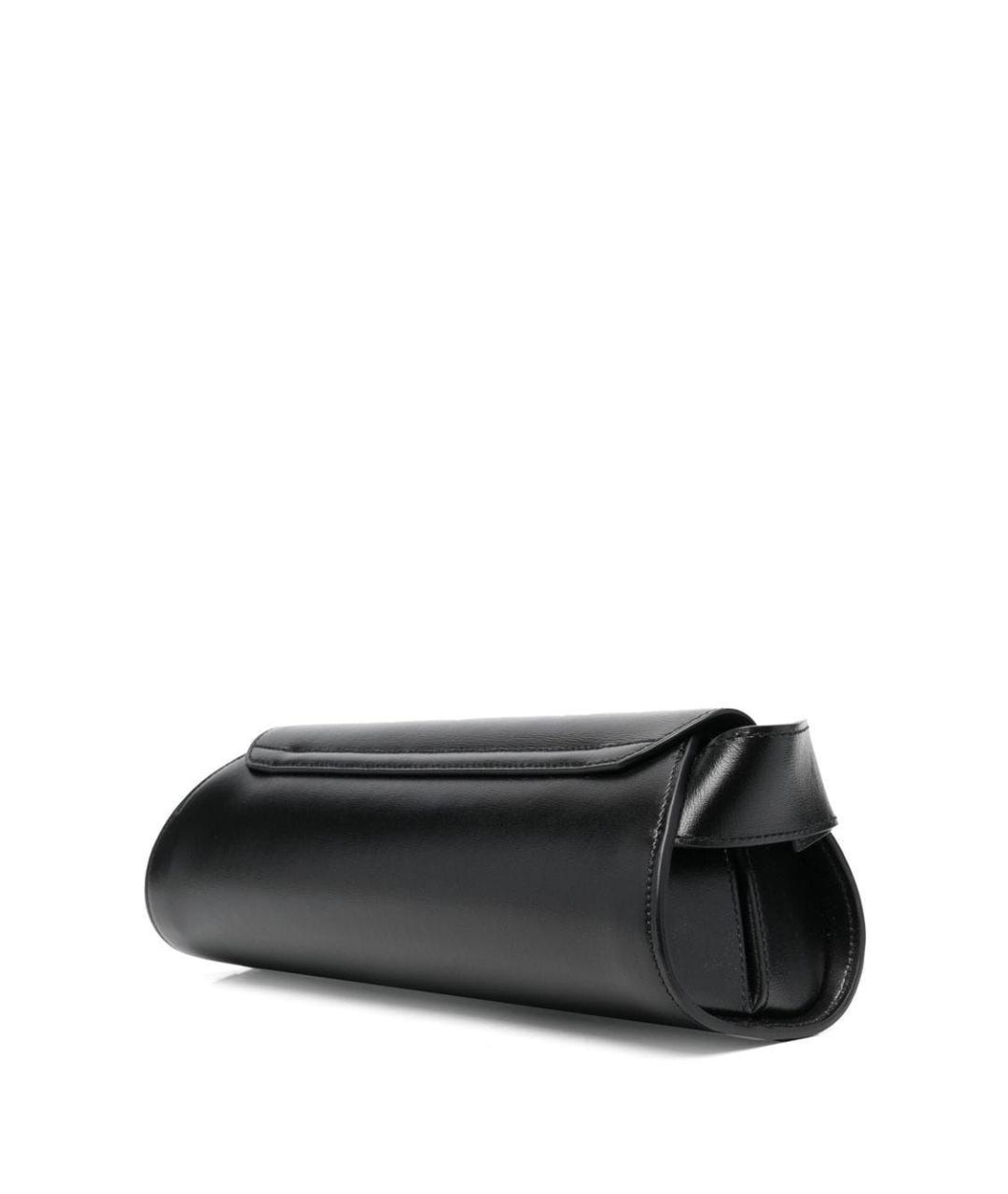 JIL SANDER Черная кожаная сумка через плечо, фото 3