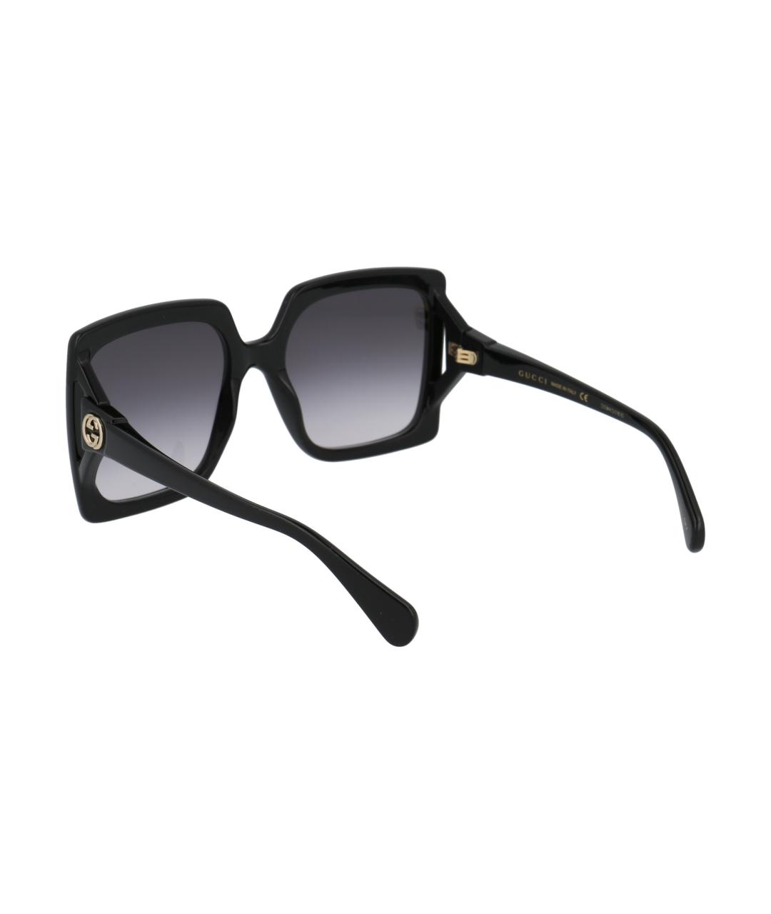 GUCCI Черные пластиковые солнцезащитные очки, фото 4