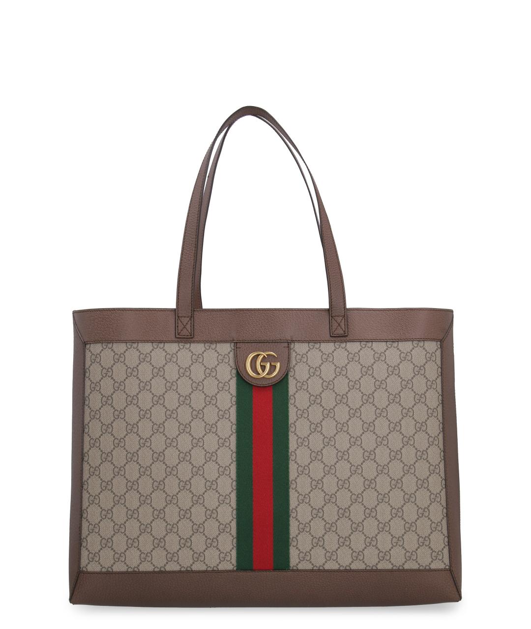GUCCI Бежевая сумка тоут, фото 1