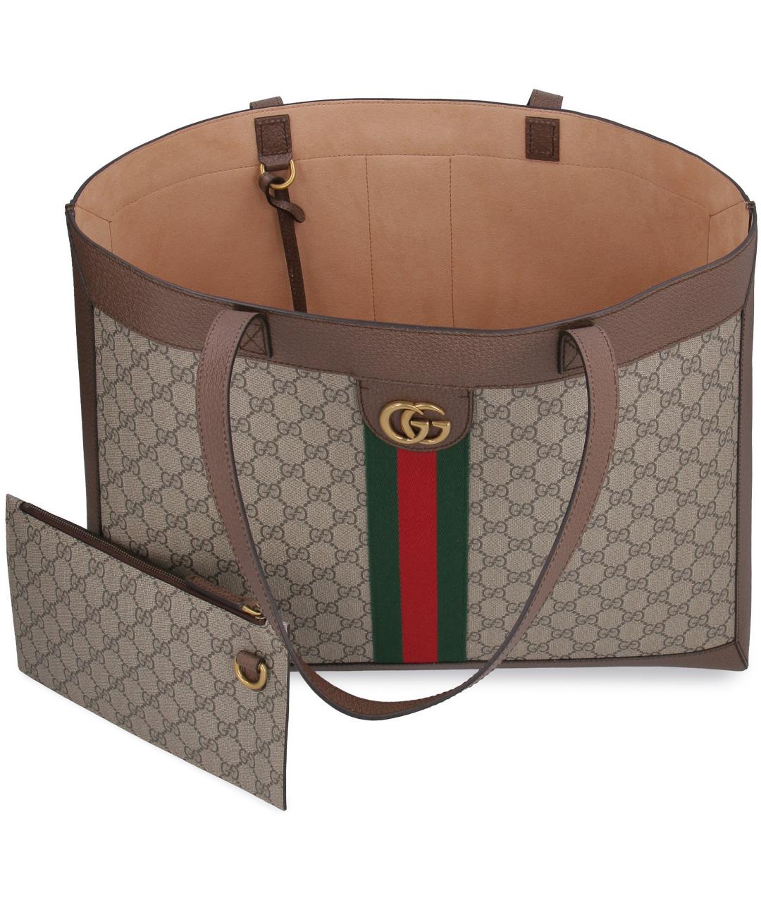 GUCCI Бежевая сумка тоут, фото 4