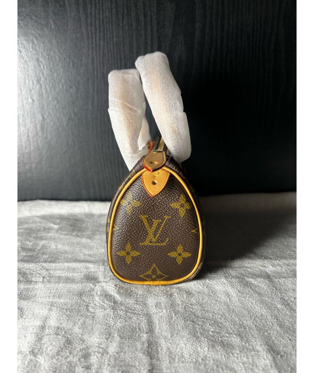 LOUIS VUITTON Коричневая сумка с короткими ручками, фото 3