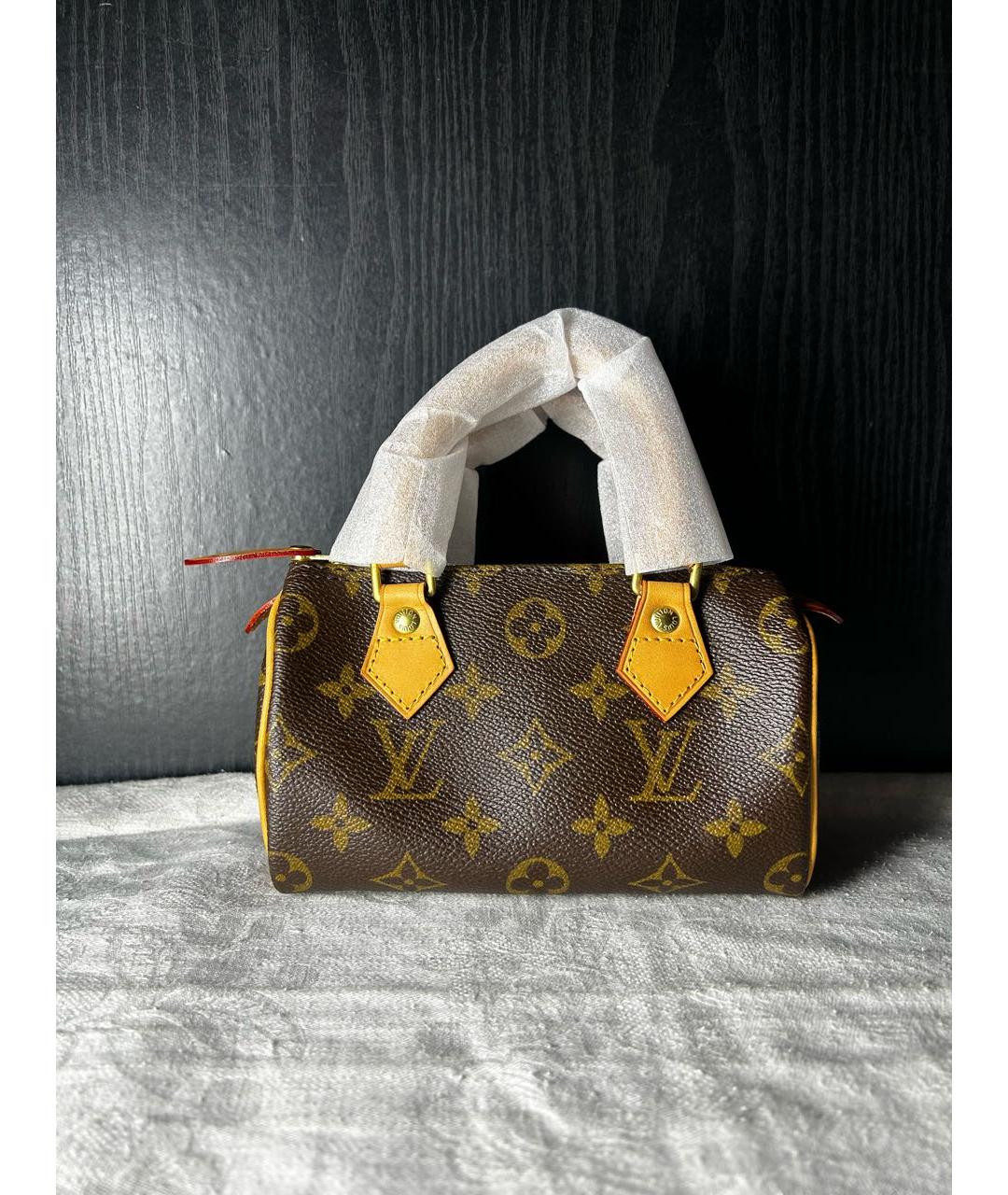 LOUIS VUITTON Коричневая сумка с короткими ручками, фото 2