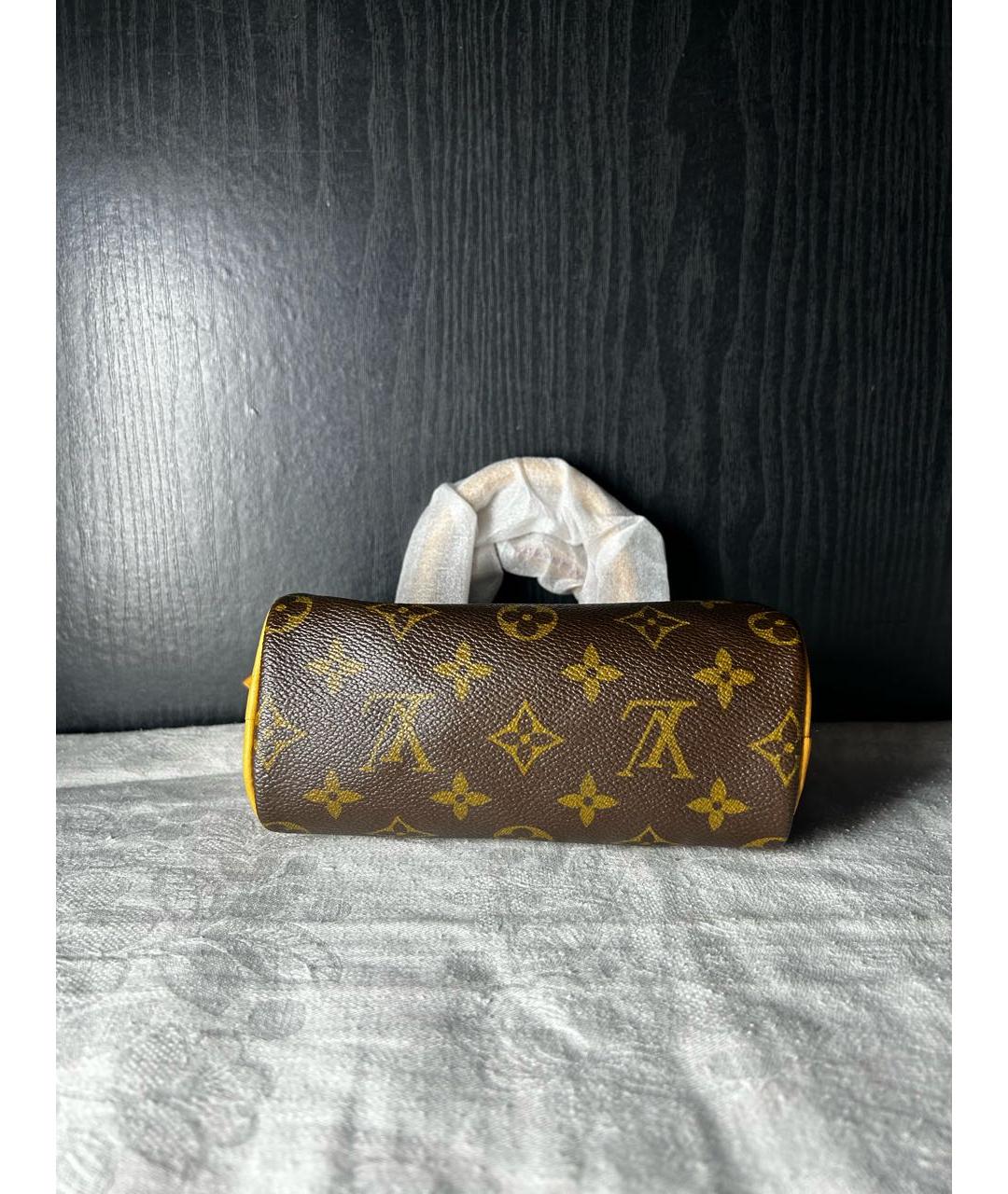 LOUIS VUITTON Коричневая сумка с короткими ручками, фото 4