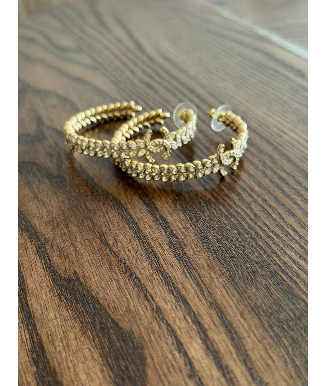 CHANEL Серебряные металлические серьги, фото 2