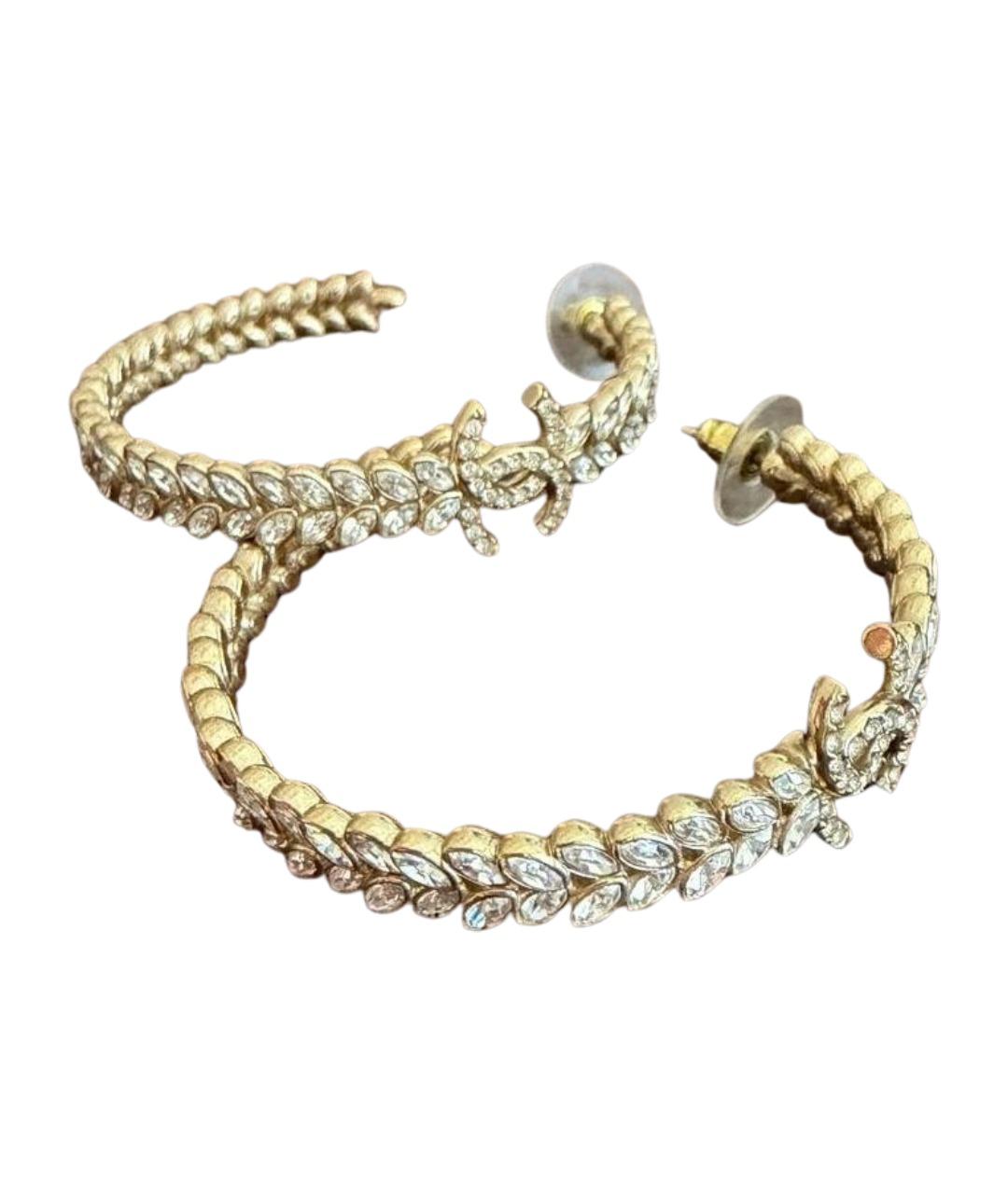 CHANEL Серебряные металлические серьги, фото 1