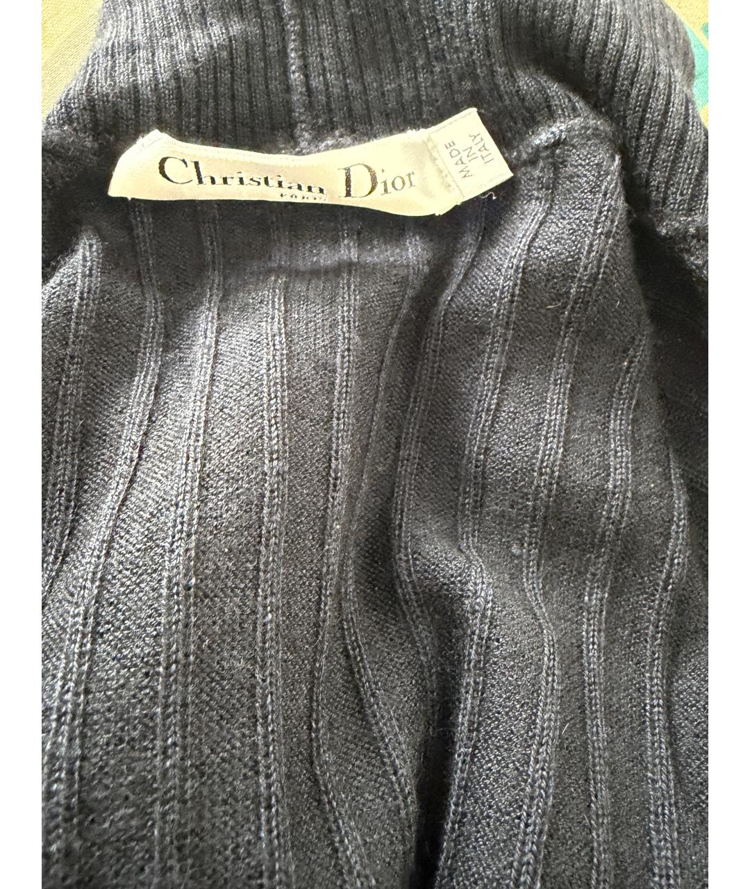 CHRISTIAN DIOR Синяя кашемировая водолазка, фото 6