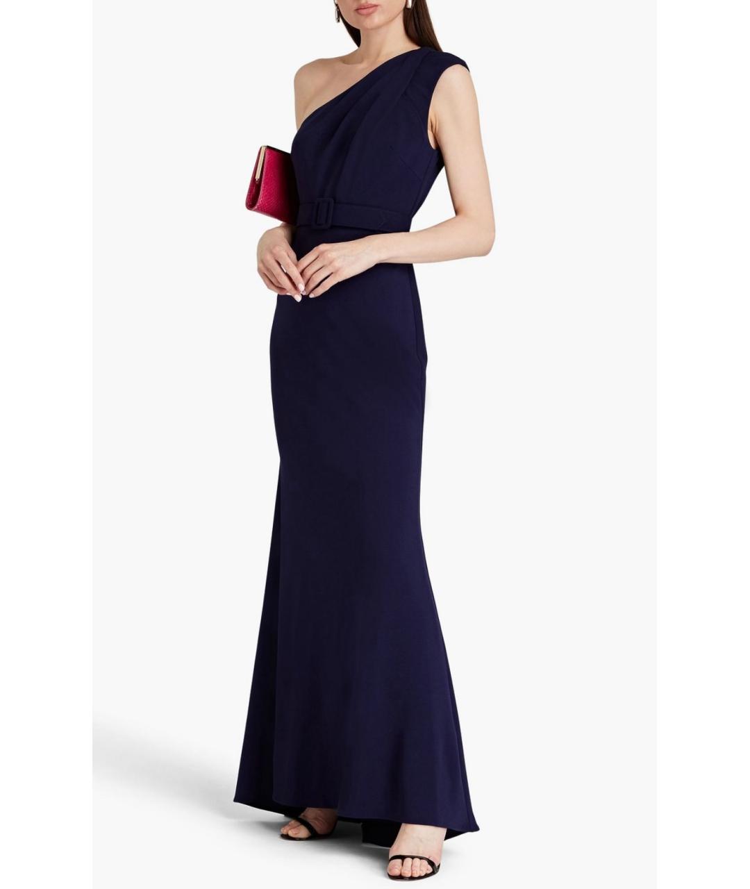 BADGLEY MISCHKA Темно-синее полиэстеровое платье, фото 2