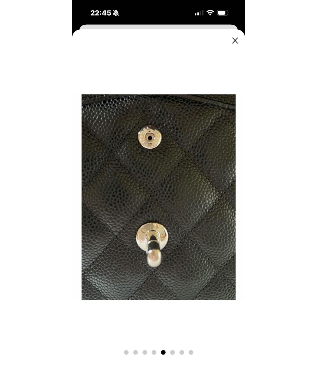 CHANEL Черная кожаная сумка через плечо, фото 4