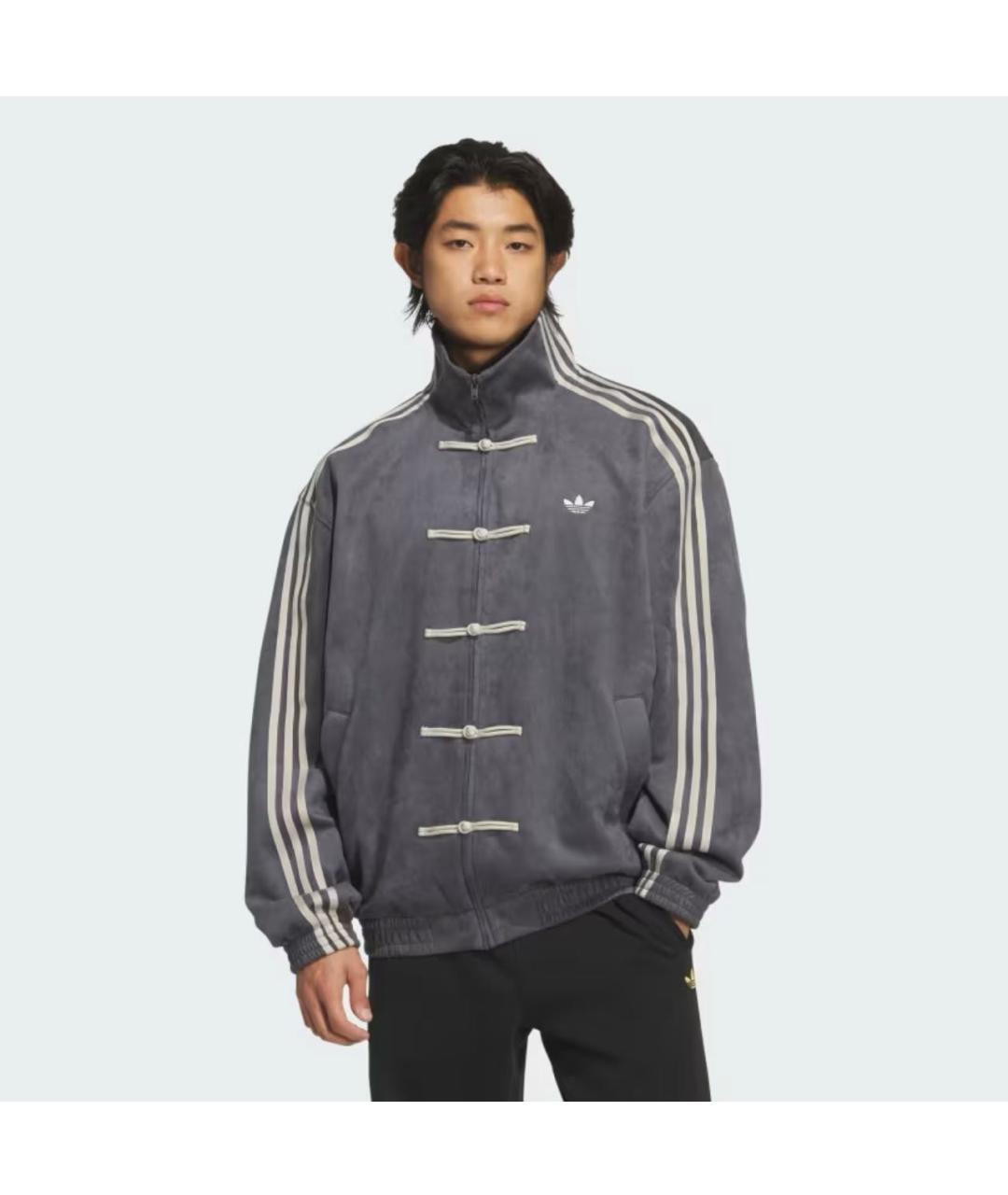 ADIDAS Серая полиэстеровая куртка, фото 6