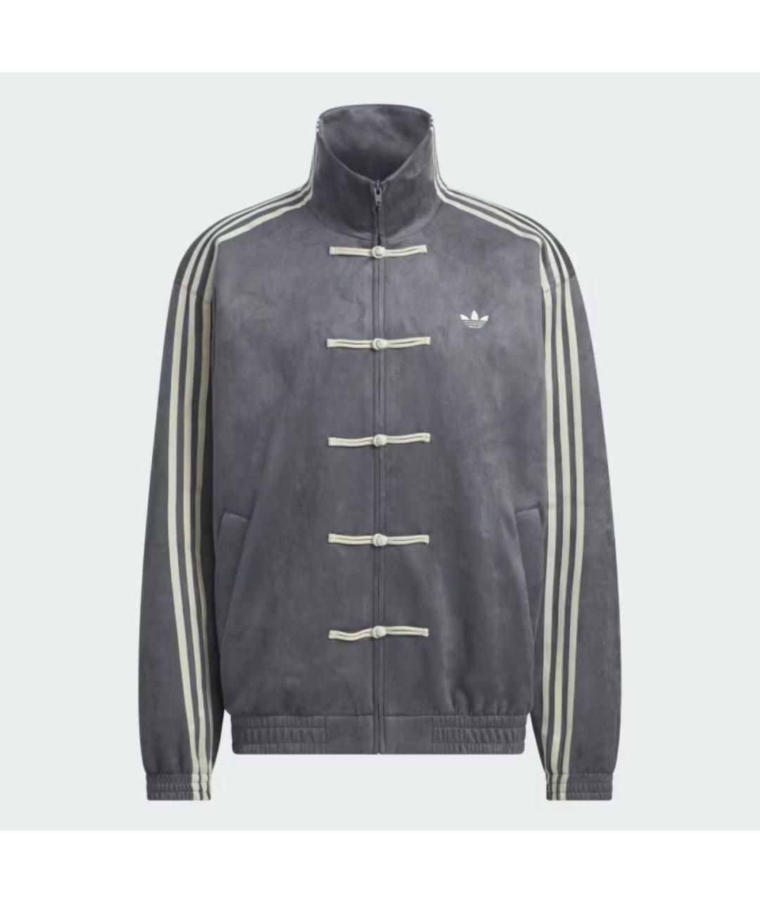 ADIDAS Серая полиэстеровая куртка, фото 9