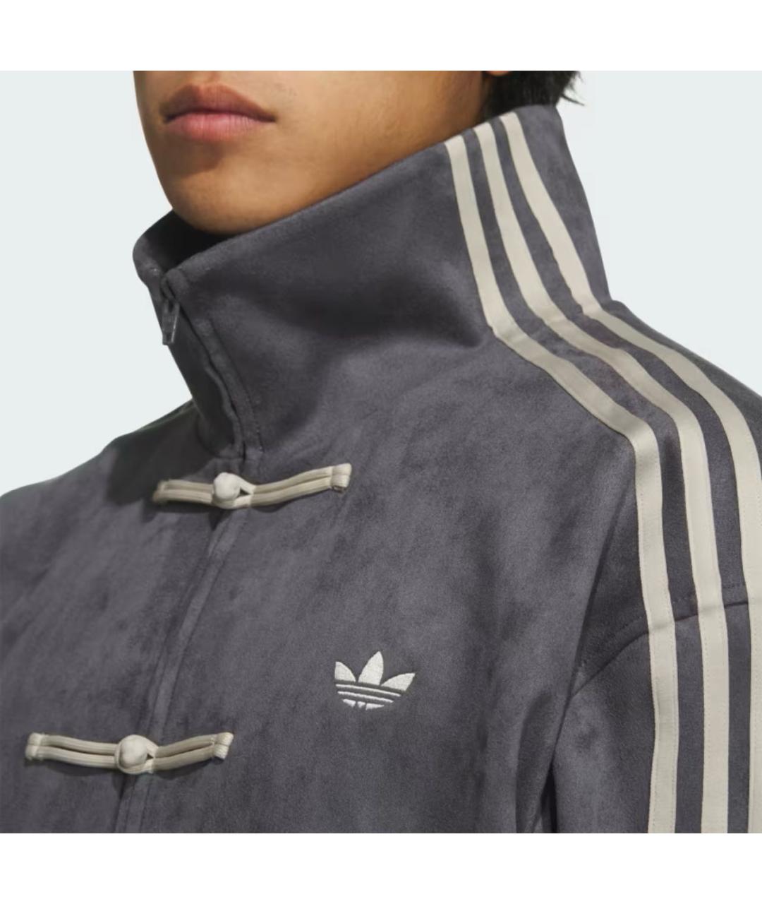 ADIDAS Серая полиэстеровая куртка, фото 2