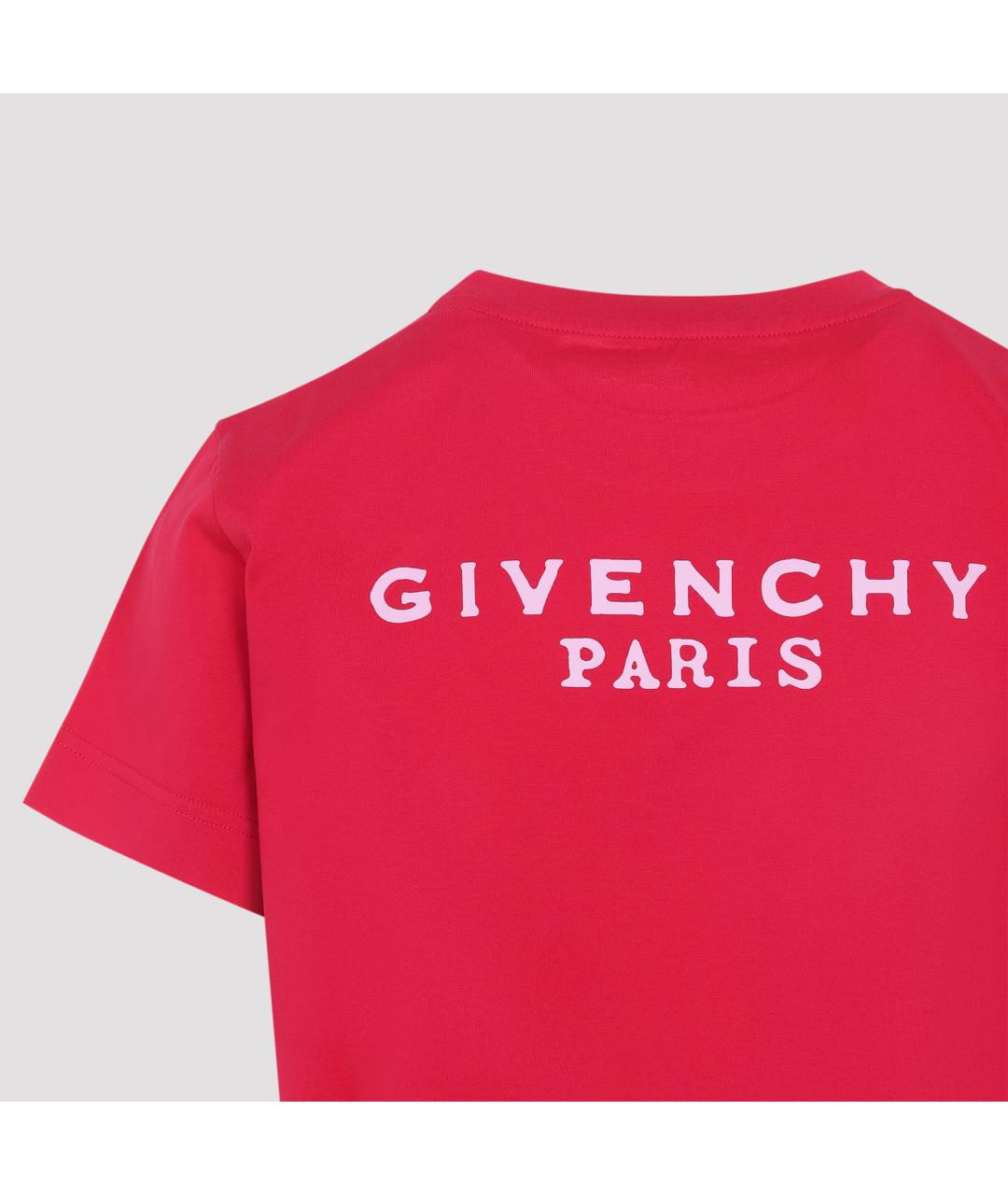 GIVENCHY Розовая хлопковая футболка, фото 3