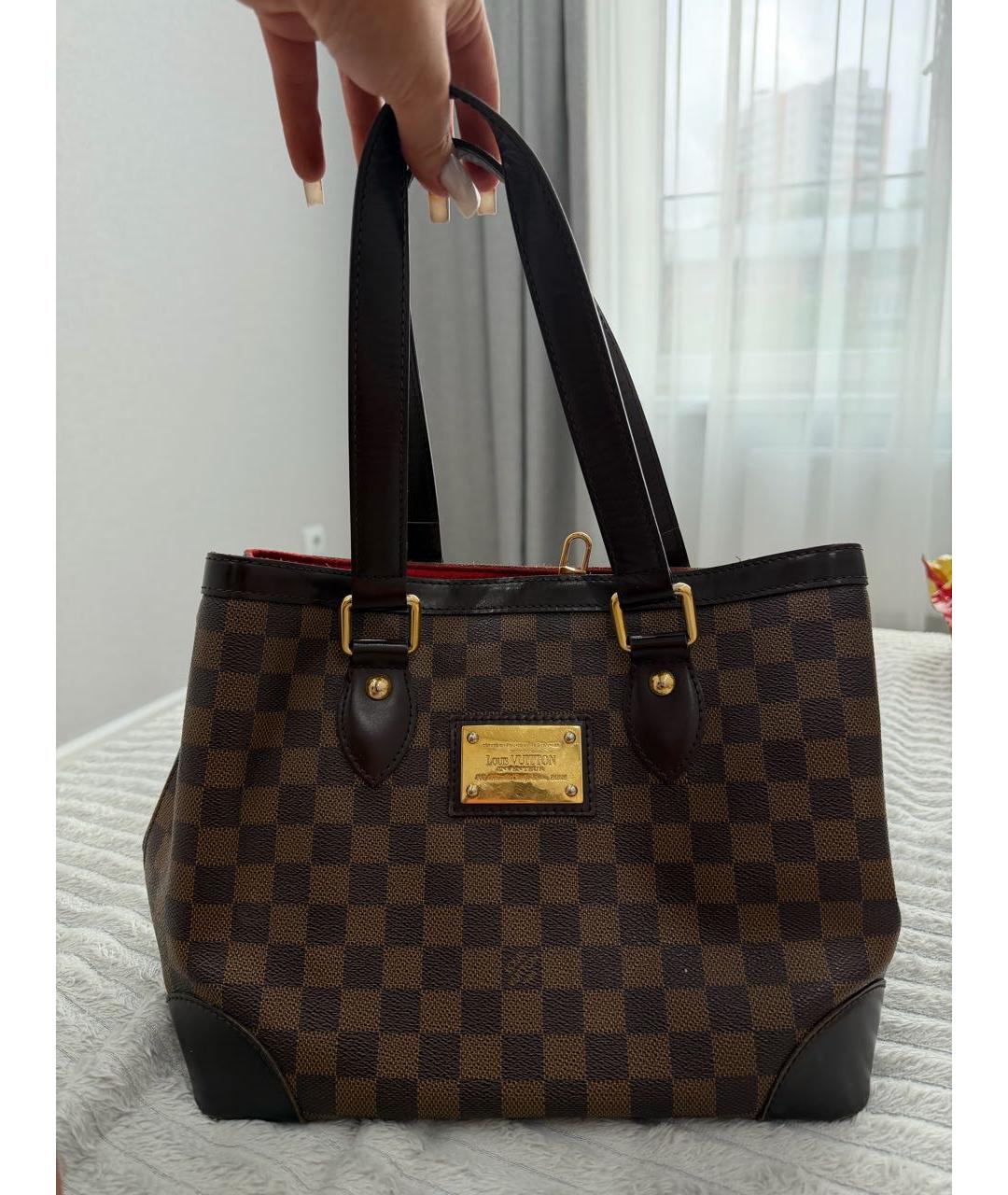 LOUIS VUITTON Коричневая сумка тоут, фото 4
