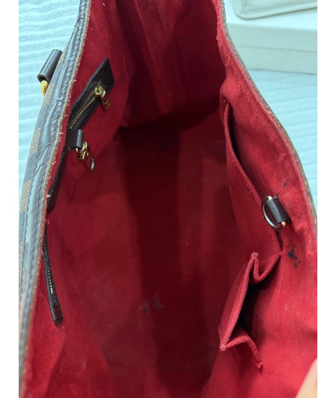 LOUIS VUITTON Коричневая сумка тоут, фото 3
