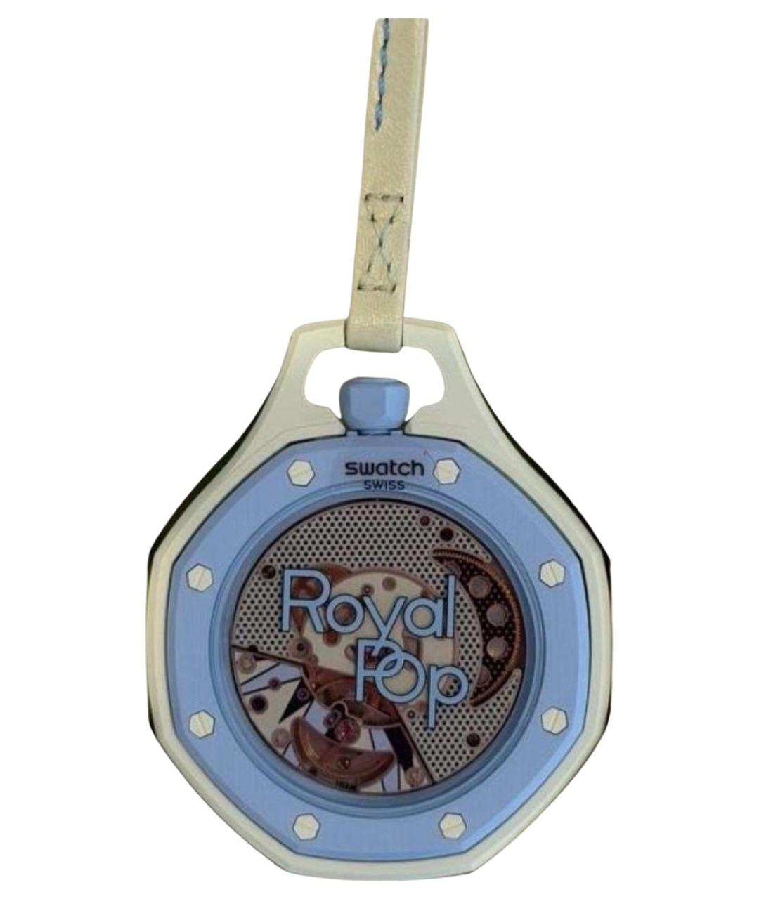 Swatch Голубые керамические часы, фото 1