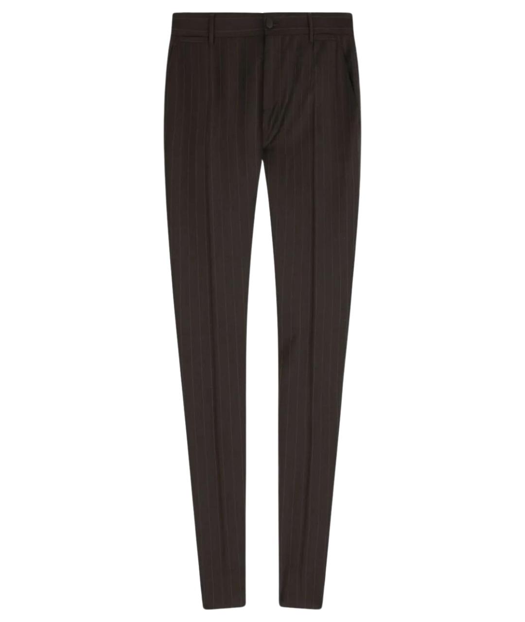 DOLCE&GABBANA Черные шерстяные брюки узкие, фото 1