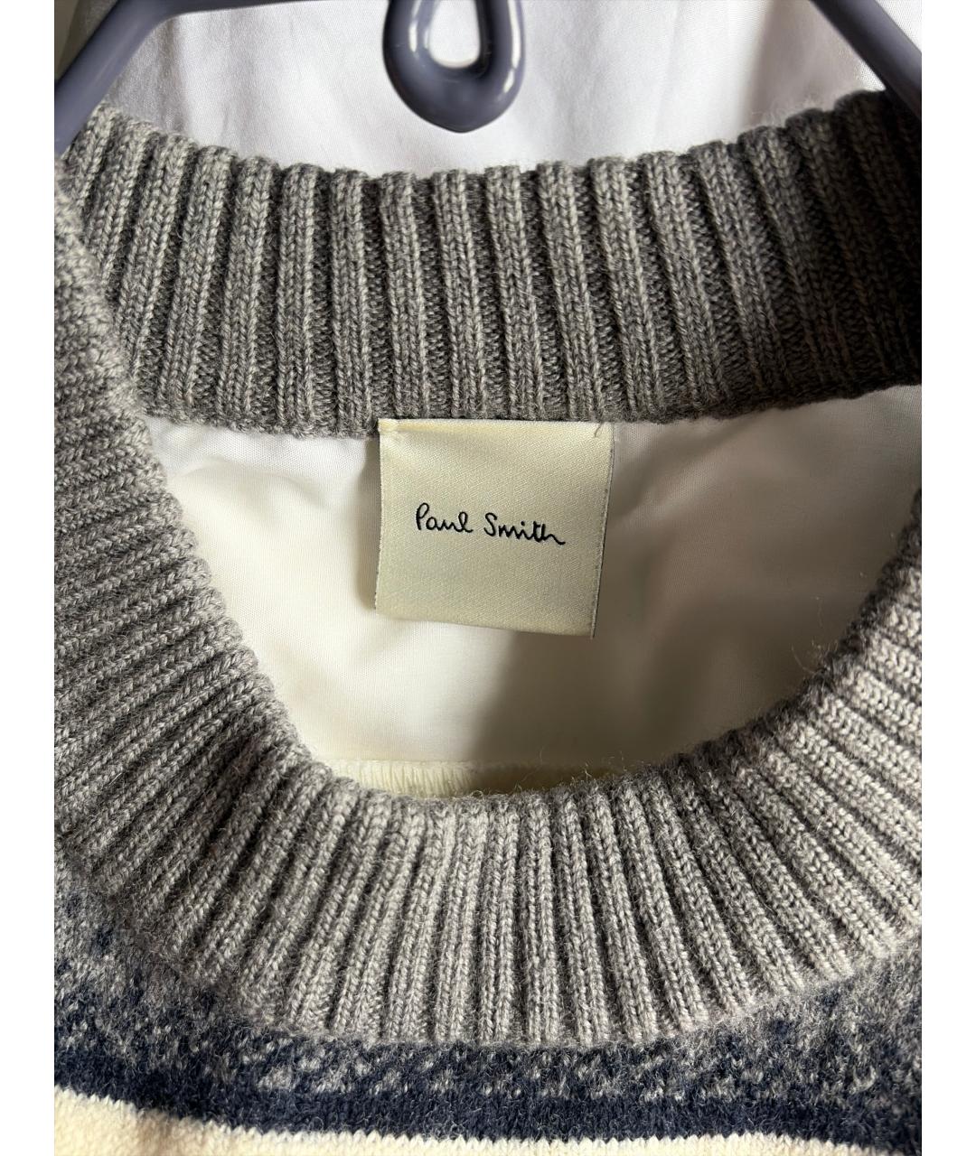 PAUL SMITH Белая хлопковая рубашка, фото 4