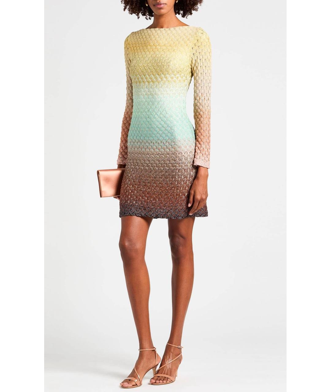 MISSONI Мульти вискозное платье, фото 2