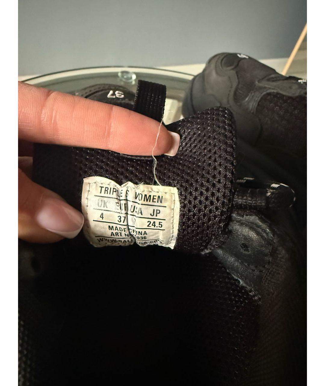 BALENCIAGA Черные кроссовки, фото 6