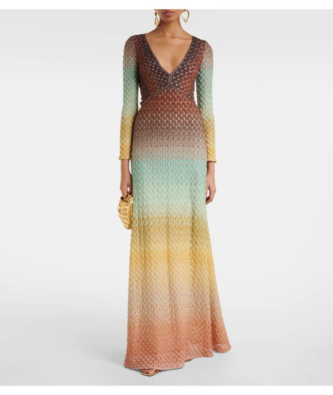 MISSONI Мульти вискозное платье, фото 7