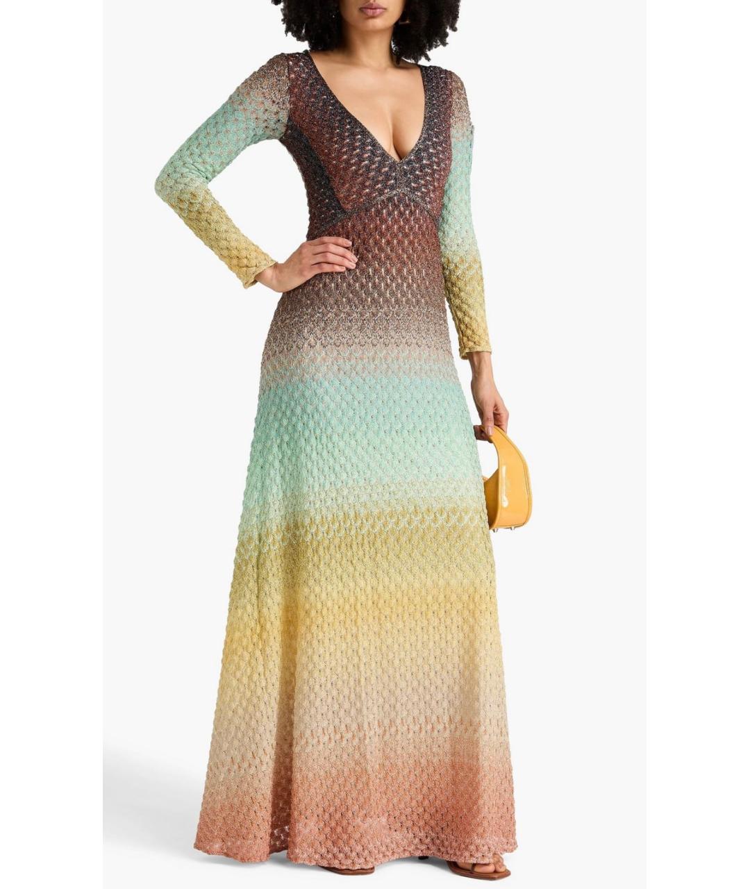 MISSONI Мульти вискозное платье, фото 4
