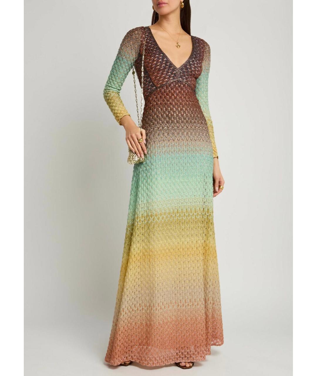 MISSONI Мульти вискозное платье, фото 8
