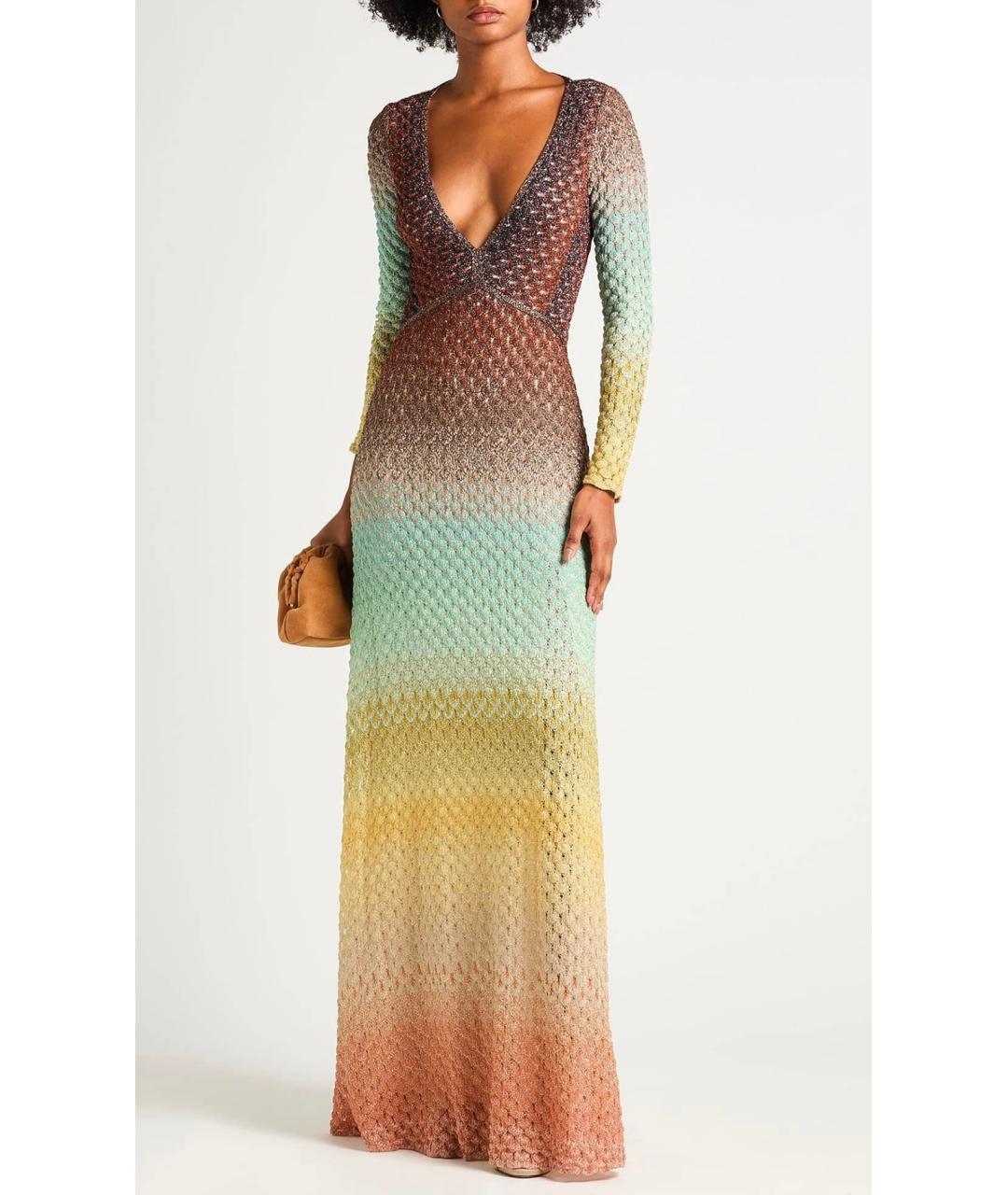 MISSONI Мульти вискозное платье, фото 2