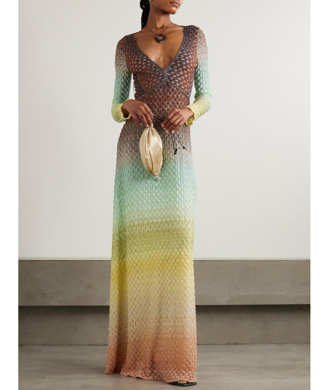 MISSONI Мульти вискозное платье, фото 6