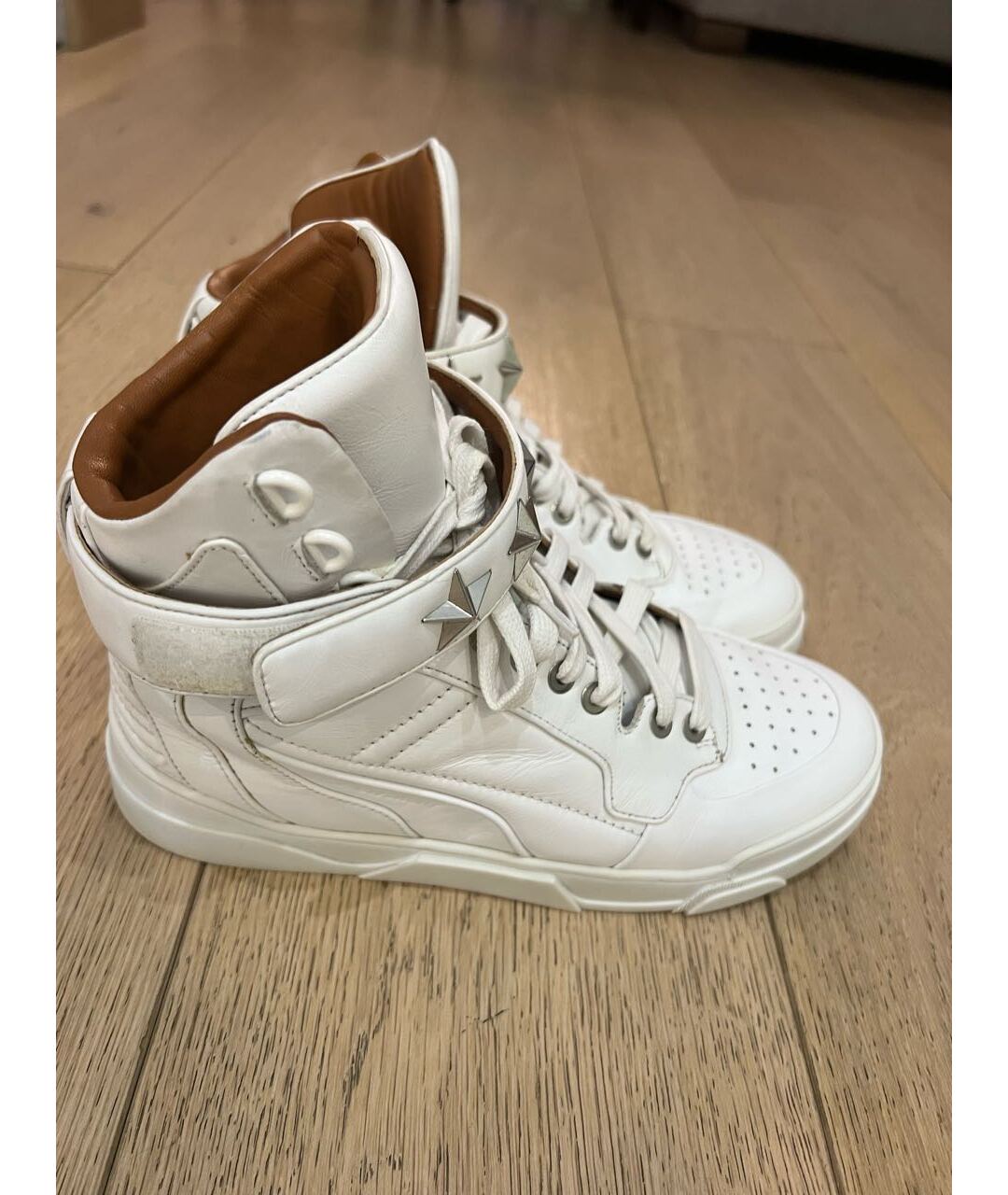 GIVENCHY Белые кожаные кроссовки, фото 5