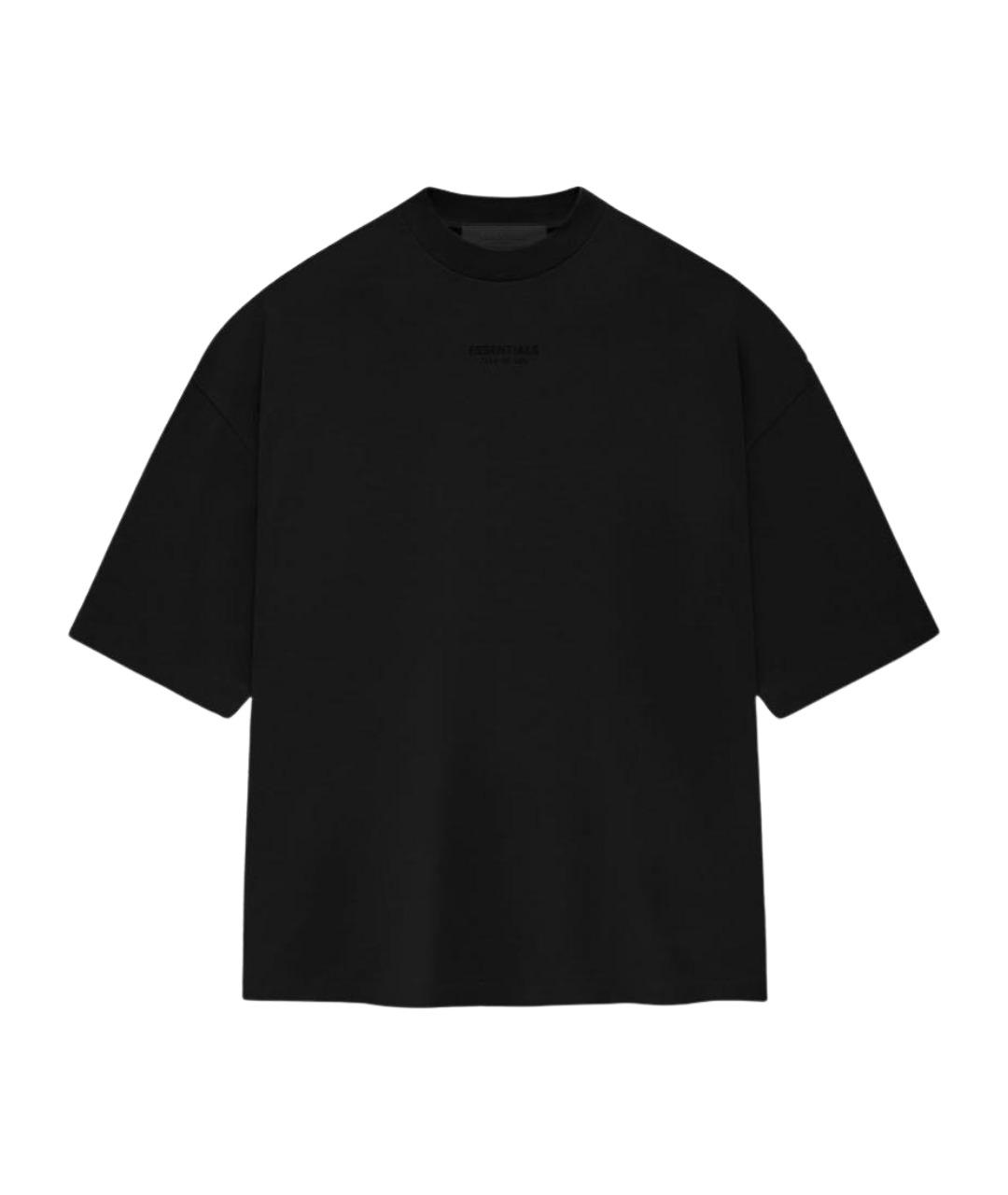 FEAR OF GOD ESSENTIALS Черная хлопковая футболка, фото 1