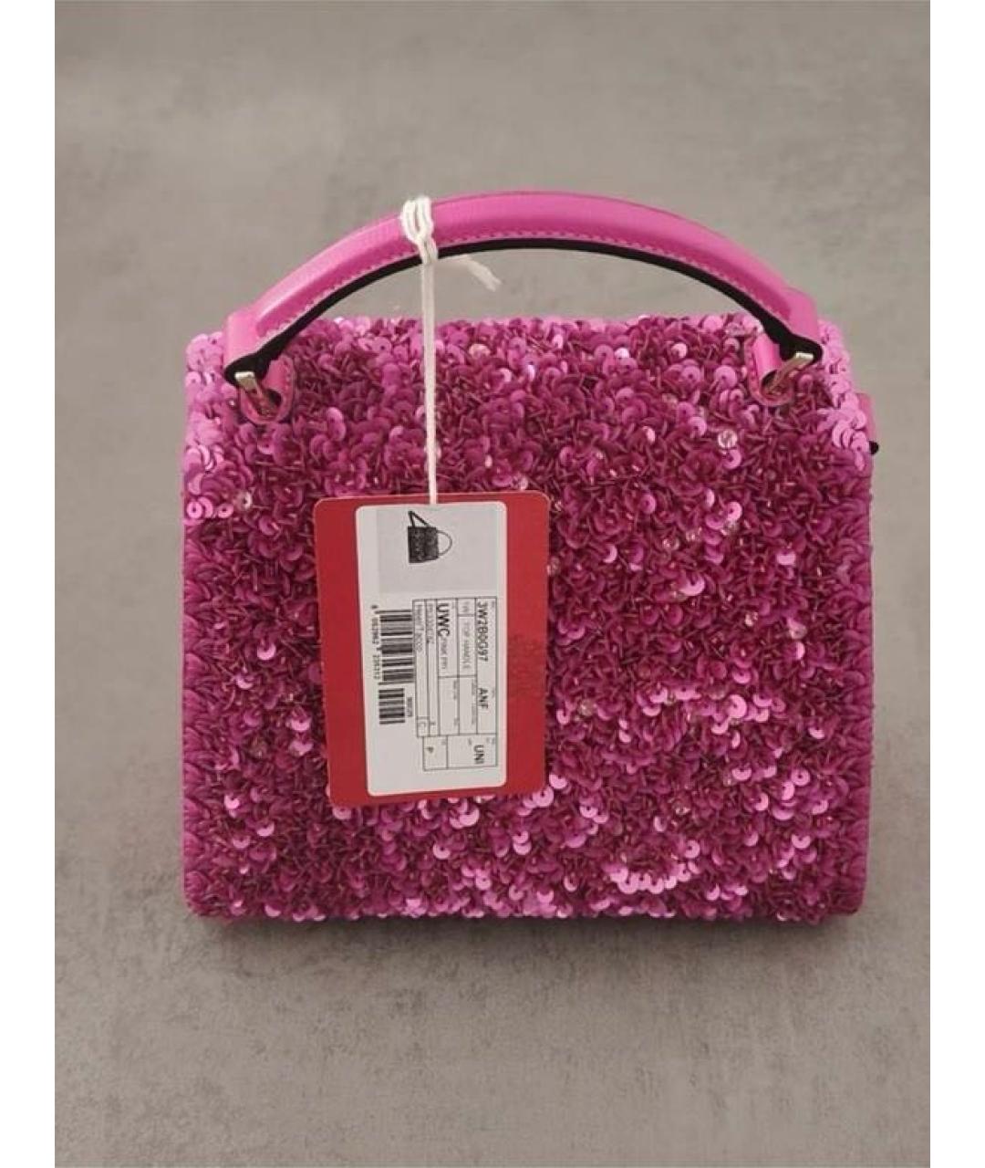 VALENTINO Розовая сумка с короткими ручками, фото 3