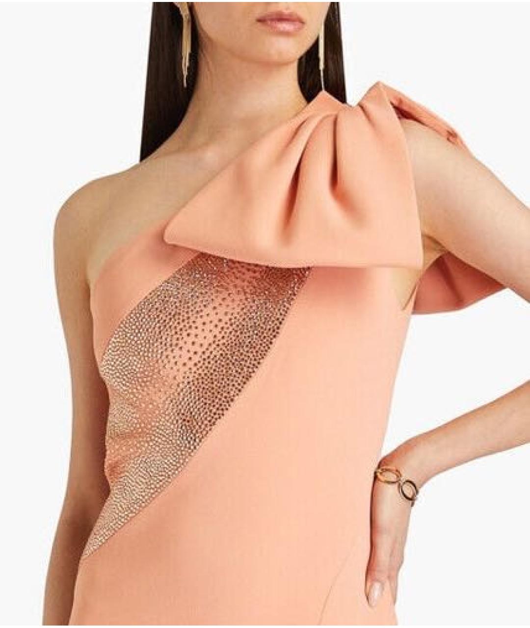 ELIE SAAB Розовое полиэстеровое вечернее платье, фото 3