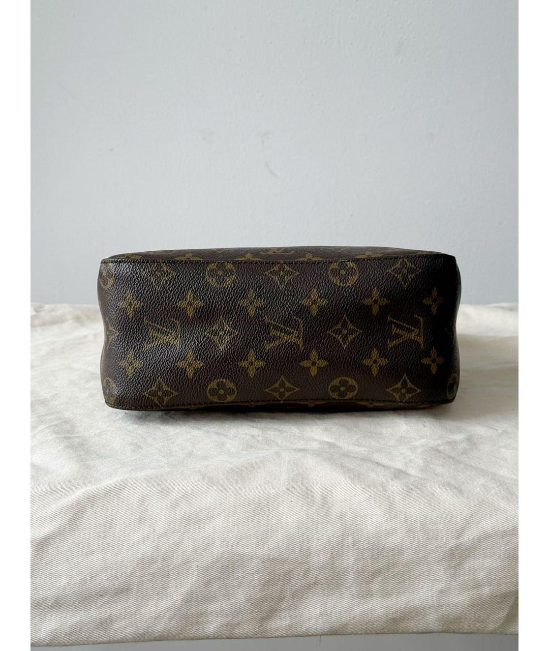 LOUIS VUITTON Коричневая сумка с короткими ручками, фото 3