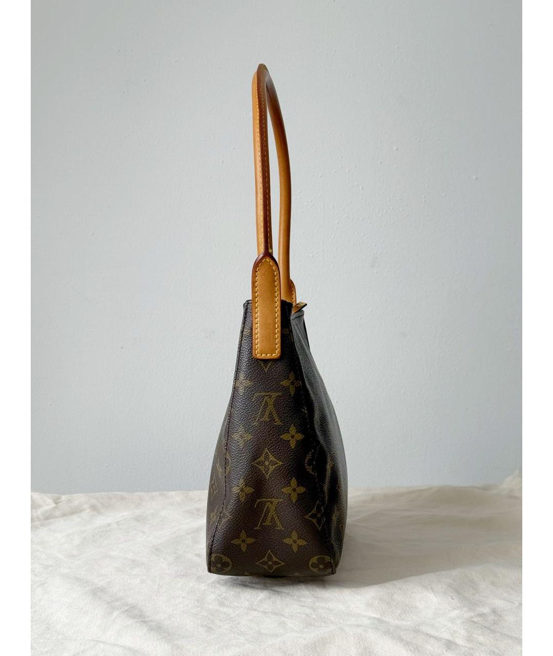 LOUIS VUITTON Коричневая сумка с короткими ручками, фото 2