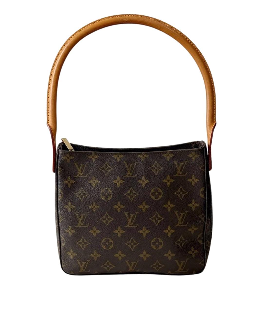 LOUIS VUITTON Коричневая сумка с короткими ручками, фото 1