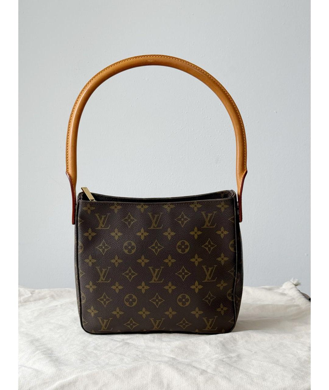 LOUIS VUITTON Коричневая сумка с короткими ручками, фото 9