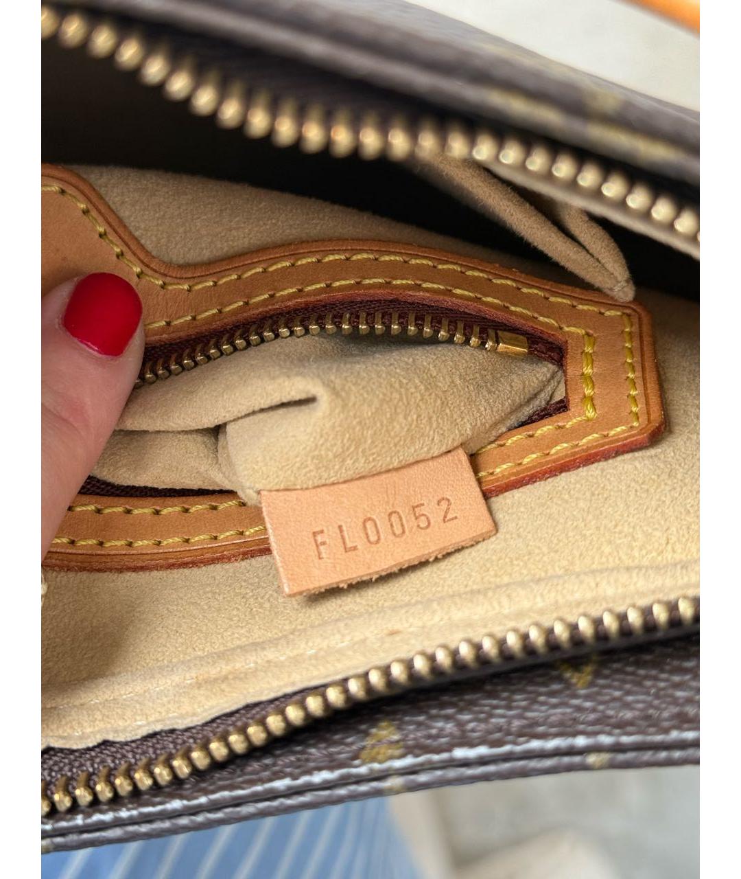 LOUIS VUITTON Коричневая сумка с короткими ручками, фото 6