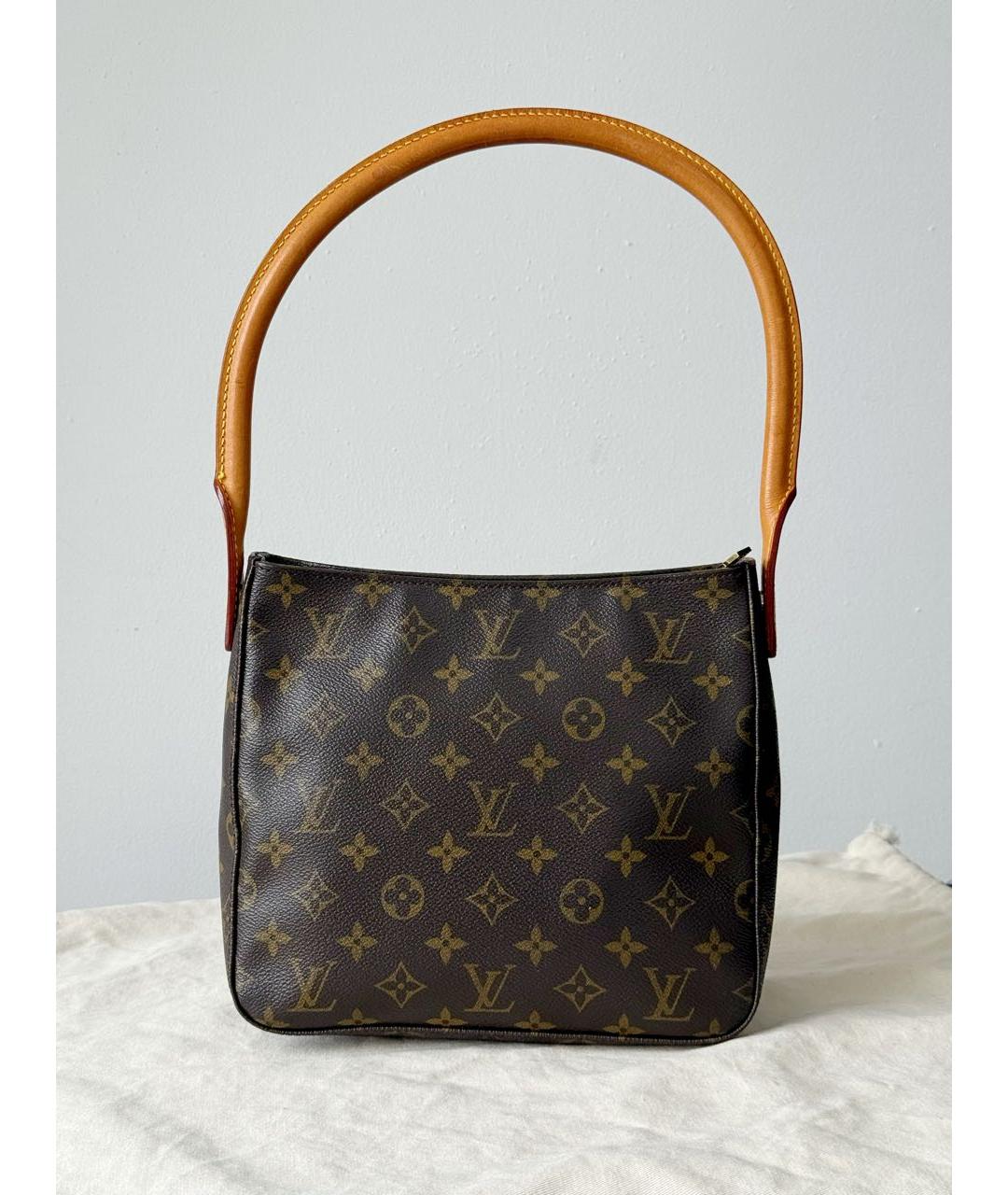 LOUIS VUITTON Коричневая сумка с короткими ручками, фото 4