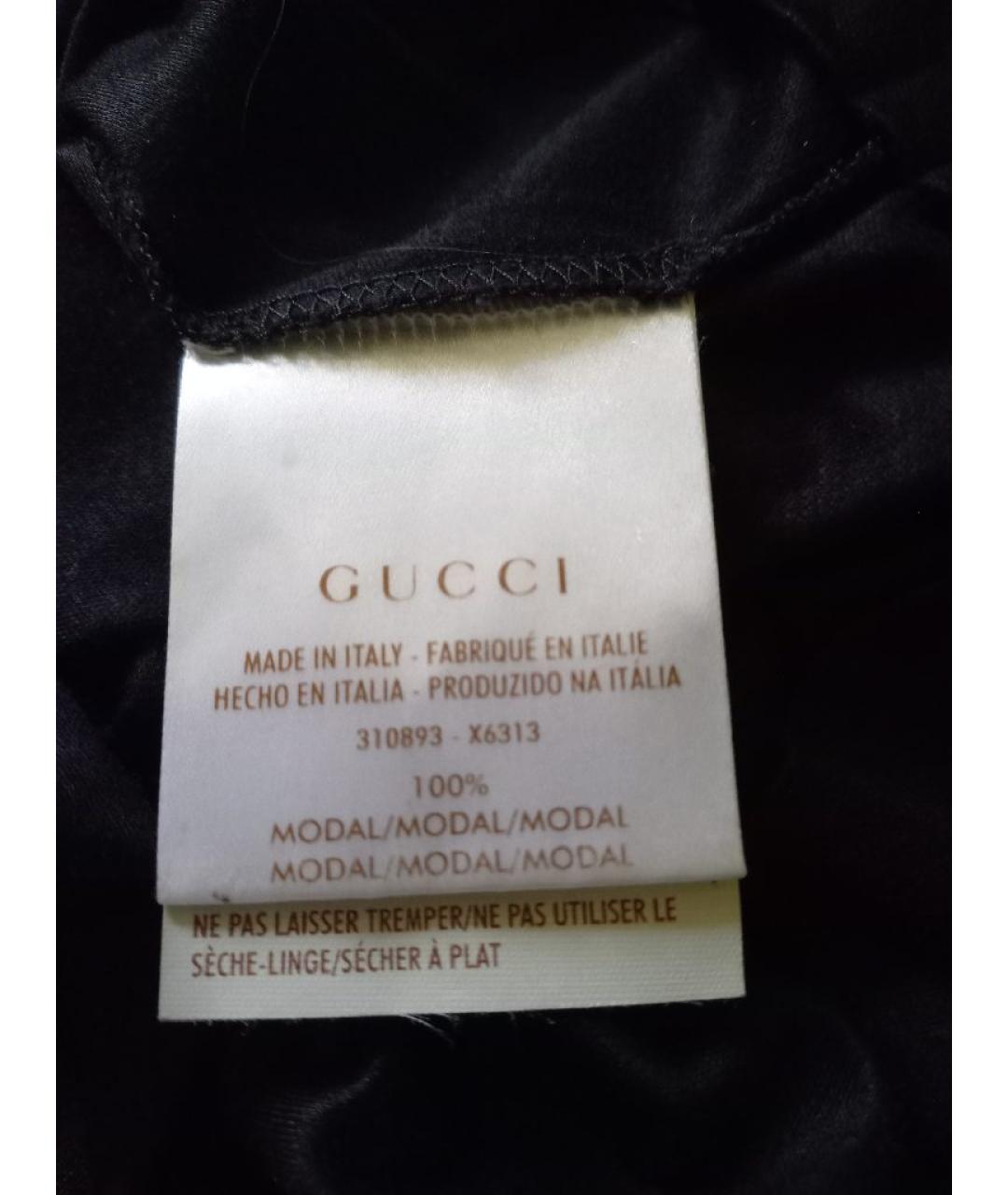 GUCCI Черная футболка, фото 5
