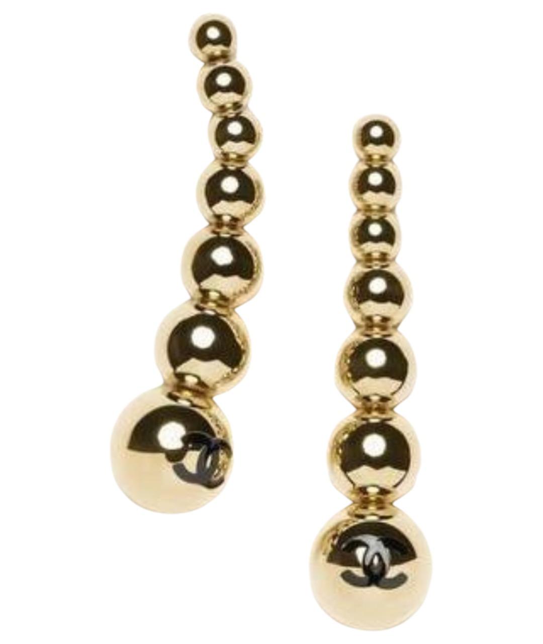 CHANEL Золотые серьги, фото 1
