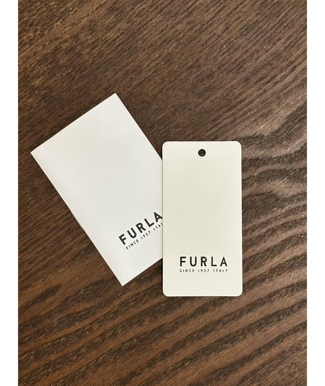 FURLA Хаки кожаная сумка тоут, фото 7