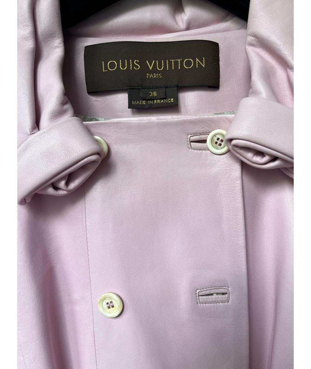 LOUIS VUITTON Розовая кожаная куртка, фото 2