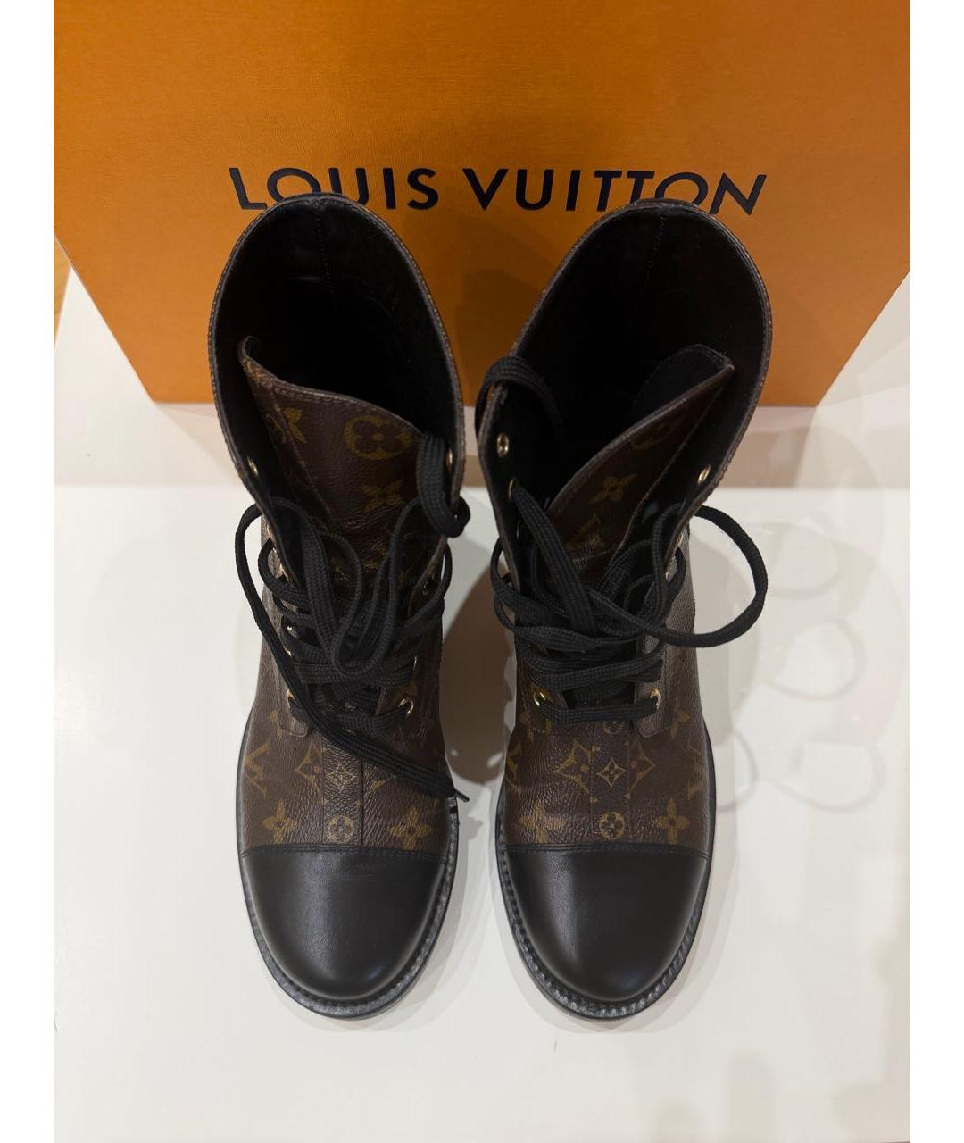 LOUIS VUITTON Коричневые ботинки, фото 3