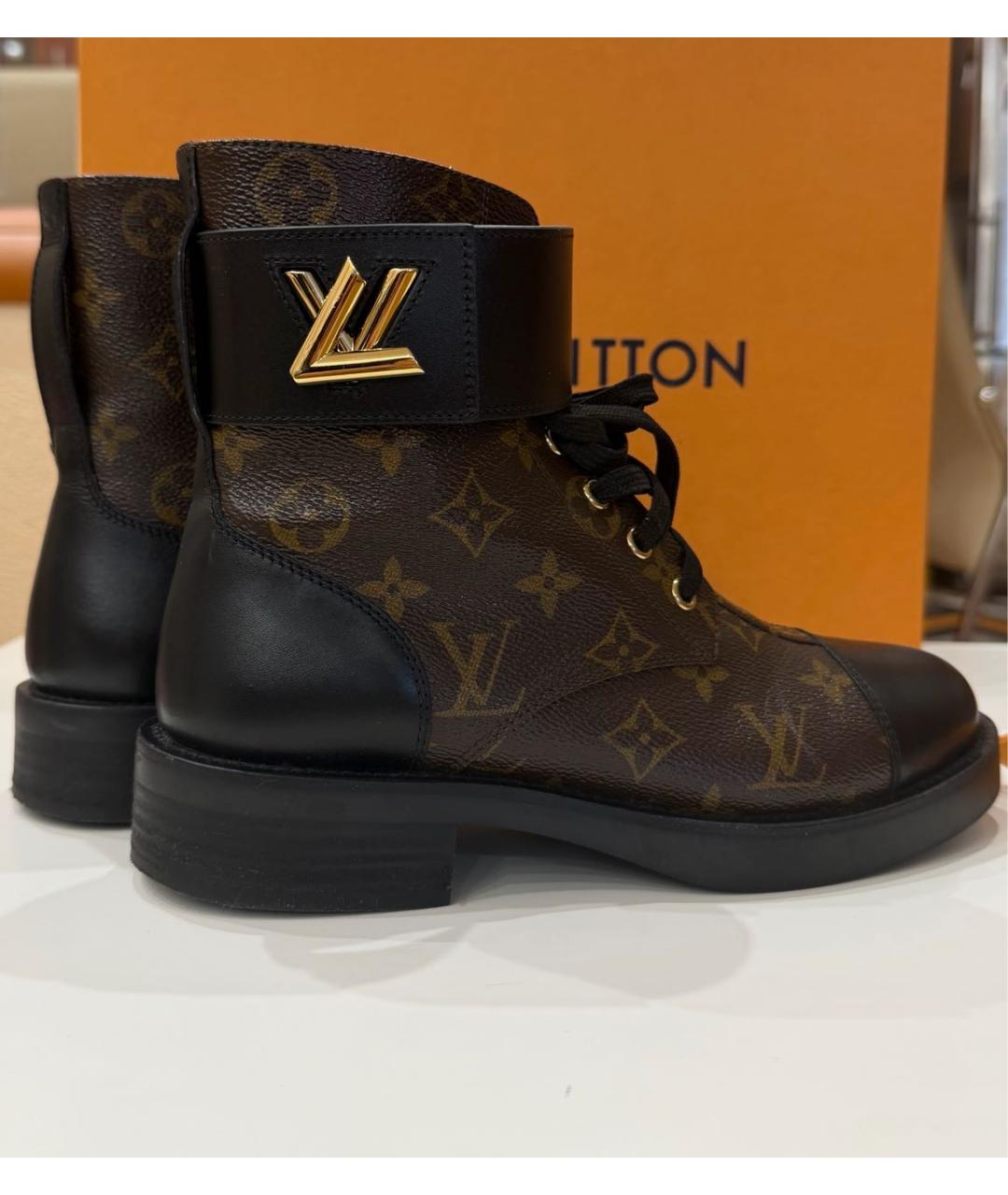 LOUIS VUITTON Коричневые ботинки, фото 5