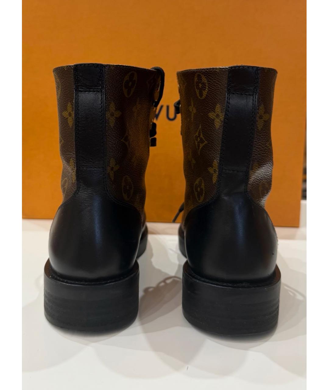 LOUIS VUITTON Коричневые ботинки, фото 4