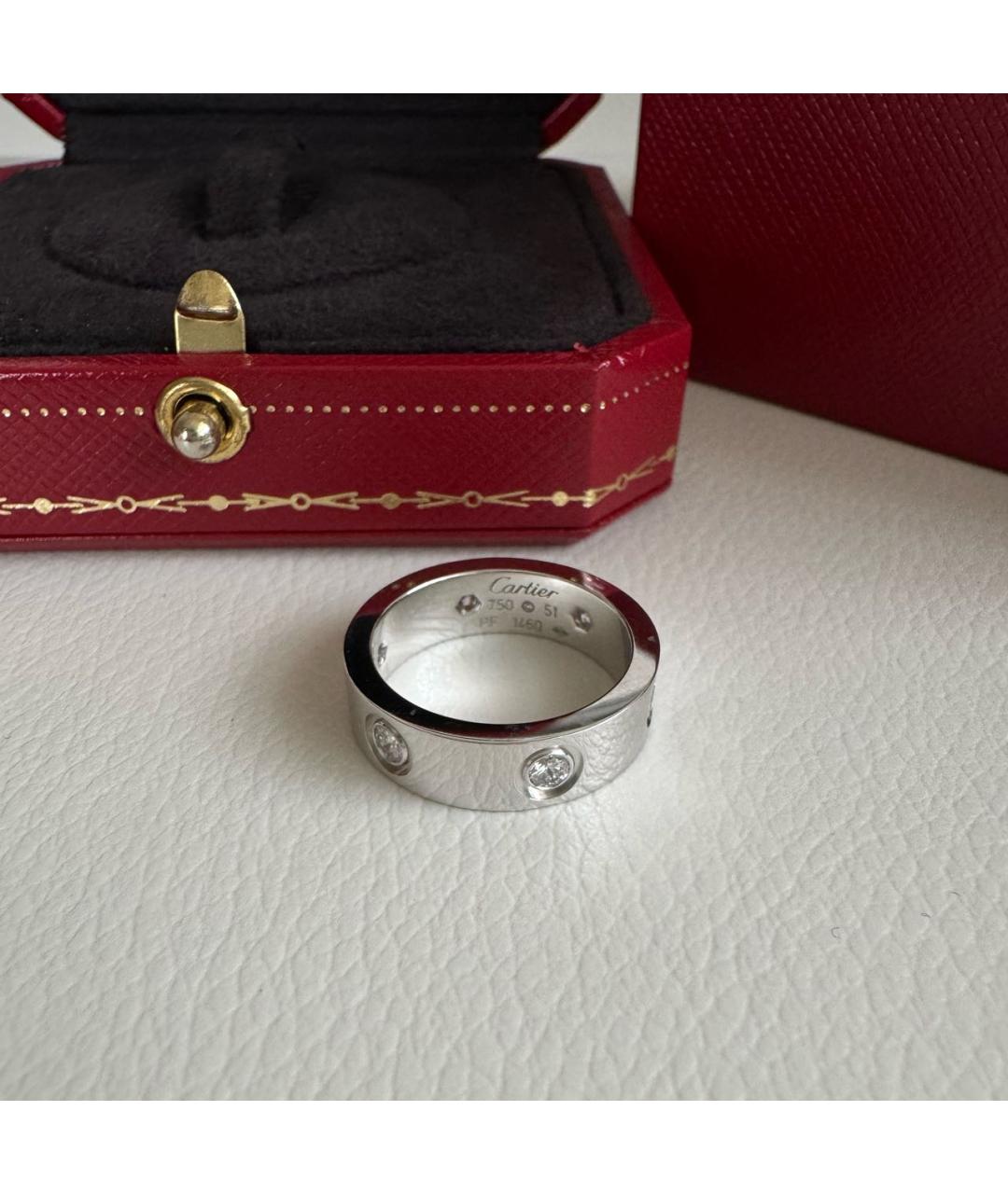 CARTIER Серебряное кольцо из белого золота, фото 6