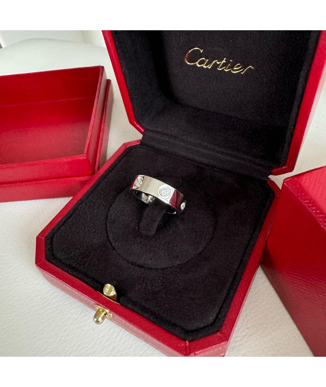 CARTIER Серебряное кольцо из белого золота, фото 3